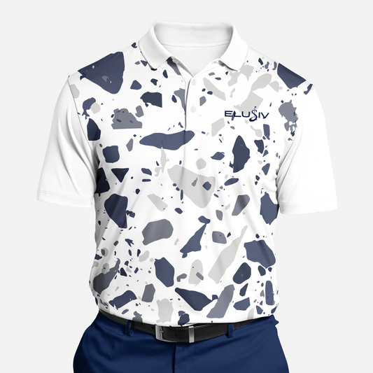 Blue Camo Polo